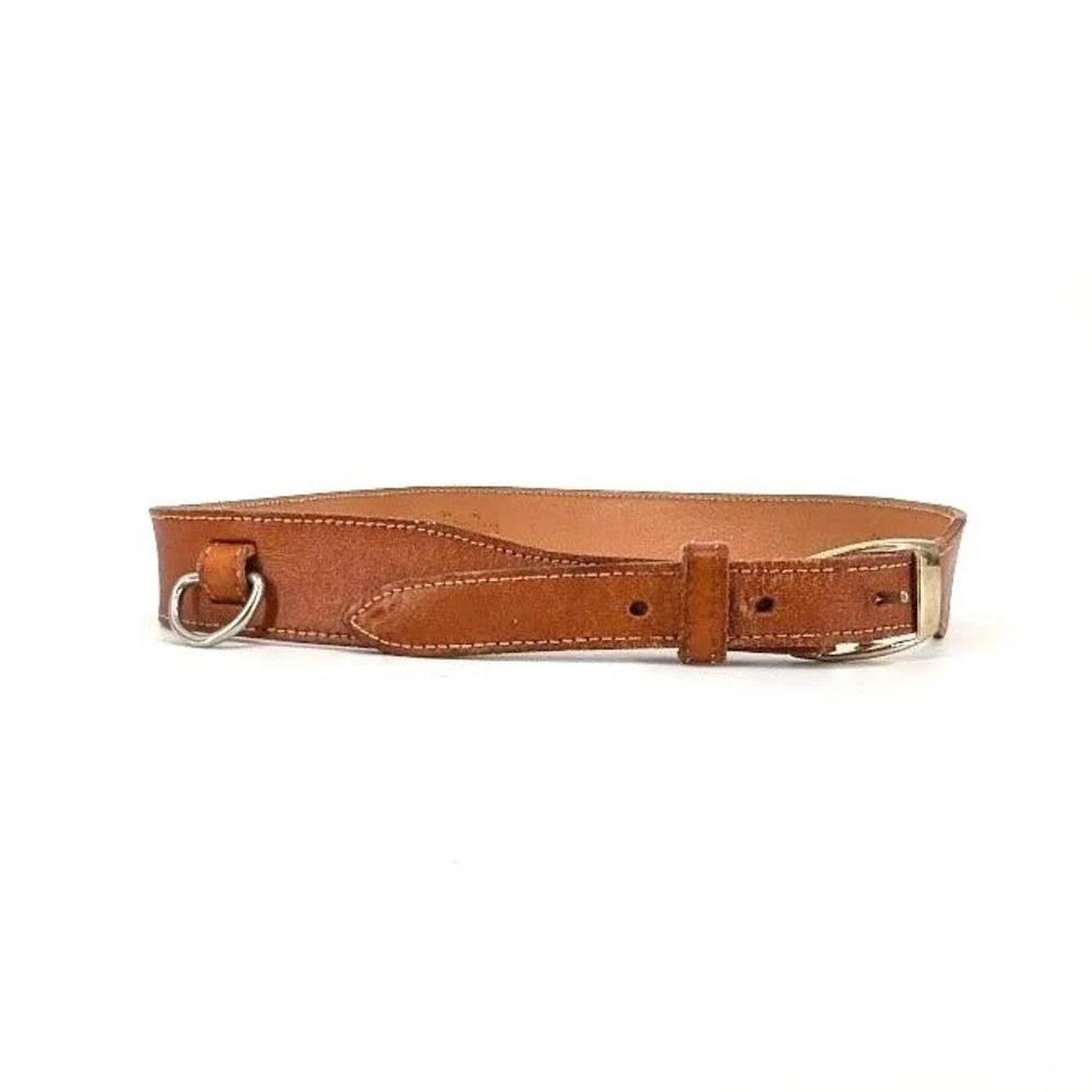 Vintage Neiman Marcus Imported English Saddle Leather Equestrian Belt Size 26